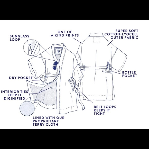 Men's El Garibaldi Robe in S/M - Picture 2 of 5